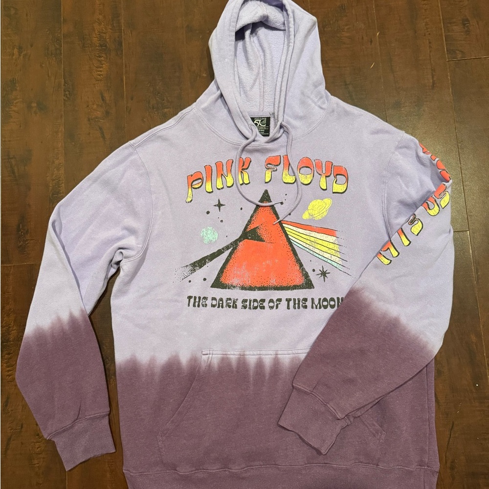 Pink Floyd dark side of the moon 50th Lavender and Maroon Sweater